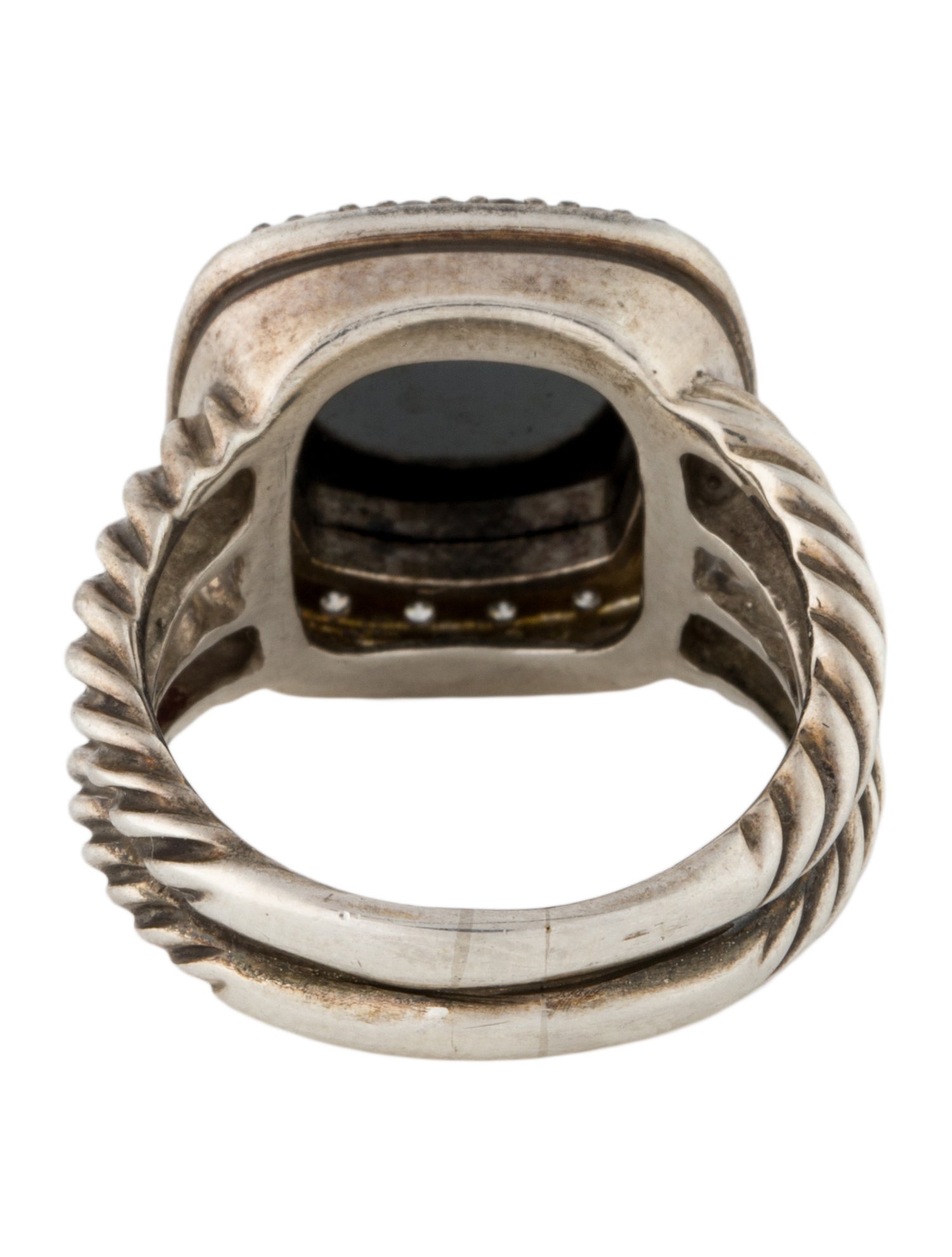 David Yurman Hematine & Diamond Midnight Melange Ring